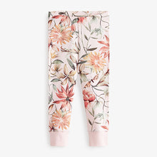 Load image into Gallery viewer, Pink /Cream Floral Purple Floral Bear 2 Pack Pyjamas (12mths-8yrs)