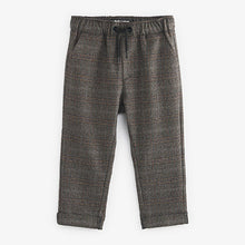 Load image into Gallery viewer, Brown Pull-On Check Trousers (3mths-5yrs)