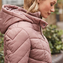 Load image into Gallery viewer, Pink Short Hooded Padded Jacket