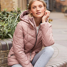 Load image into Gallery viewer, Pink Short Hooded Padded Jacket