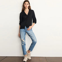 Load image into Gallery viewer, Black Button Cardigan