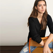 Load image into Gallery viewer, Black Button Cardigan