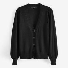 Load image into Gallery viewer, Black Button Cardigan