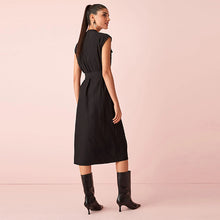 Load image into Gallery viewer, Black Sleeveless Utility Dress