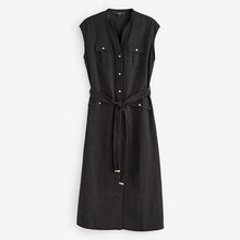 Load image into Gallery viewer, Black Sleeveless Utility Dress