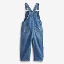 Load image into Gallery viewer, Mid Blue Denim Mom Dungarees (3-12yrs)