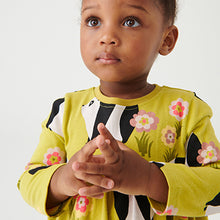 Load image into Gallery viewer, Green Panda Character Long Sleeve Jersey Dress (3mths-6yrs)