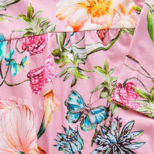 Load image into Gallery viewer, Pink Floral Long Sleeve Jersey Dress (3mths-6yrs)