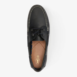 Navy Blue Boat Shoes