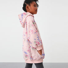 Load image into Gallery viewer, Pink Splat Next Longline Hoodie (3-12yrs)