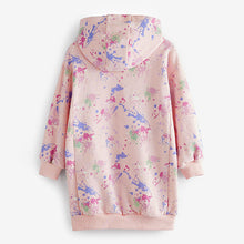 Load image into Gallery viewer, Pink Splat Next Longline Hoodie (3-12yrs)