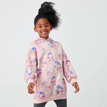Load image into Gallery viewer, Pink Splat Next Longline Hoodie (3-12yrs)