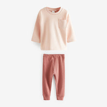 Load image into Gallery viewer, Pink Sweatshirt and Legging Set (3mths-5yrs)