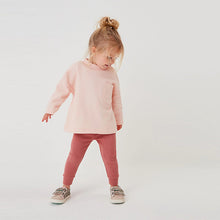 Load image into Gallery viewer, Pink Sweatshirt and Legging Set (3mths-5yrs)