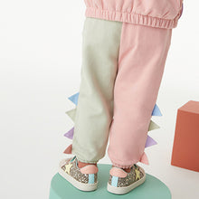 Load image into Gallery viewer, Pink 3D Dinosaur Jogger Soft Touch Jersey (3mths-4yrs)