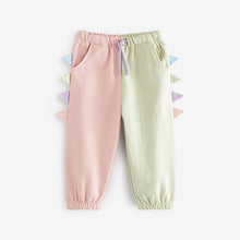 Load image into Gallery viewer, Pink 3D Dinosaur Jogger Soft Touch Jersey (3mths-4yrs)