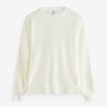 Load image into Gallery viewer, Ecru White Cosy Crew Neck Jumper