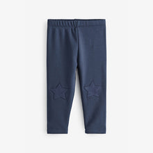 Load image into Gallery viewer, Navy Blue Next Cosy Fleece Lined Leggings (3mths-6yrs)