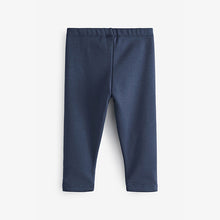 Load image into Gallery viewer, Navy Blue Next Cosy Fleece Lined Leggings (3mths-6yrs)