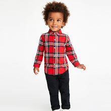 Load image into Gallery viewer, Red Tartan  Check Shirt (3mths-6yrs)