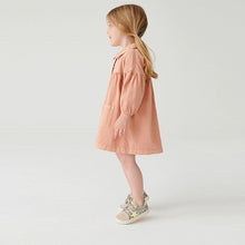 Load image into Gallery viewer, Soft Orange Cotton Shirt Dress (3mths-6yrs)