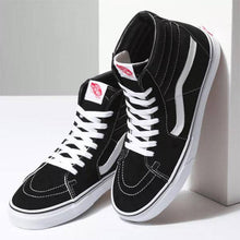 Load image into Gallery viewer, SK8-HI BLACK WHITE TRAINERS SHOES - Allsport