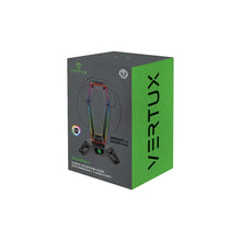 Load image into Gallery viewer, VERTUX HEXARACK Gaming Headset Stand With 7.1 Audio Ports + 3USB