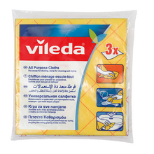 Load image into Gallery viewer, Vileda Yellow All-Purpose Cloth(3pcs) - Allsport