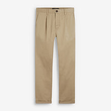 Load image into Gallery viewer, Stone Tapered Slim Fit Pleat Front Chinos - Allsport