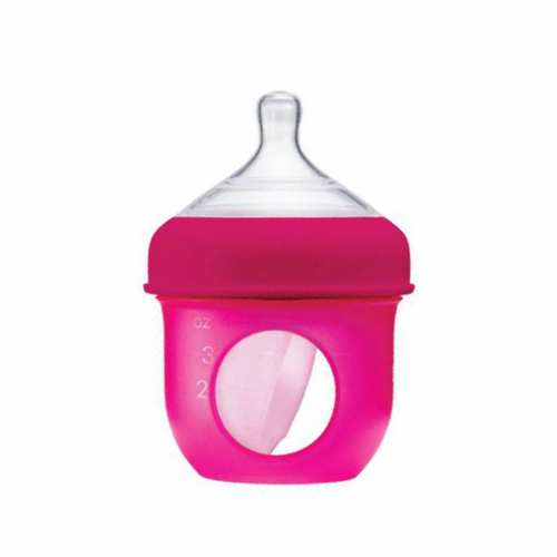 NURSH™ Silicone Pouch Bottle 4 Oz-1 pcs- Pink - Allsport