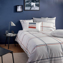 Load image into Gallery viewer, Housse de couette percale de coton imprimée Roland-Garros Chelem - Allsport