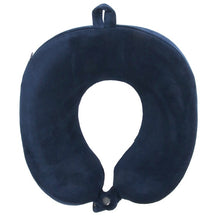 Load image into Gallery viewer, SHAPE MEMORY TRAVEL PILLOW - NAVY BLUE