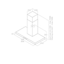 Load image into Gallery viewer, ELICA CRUISE 90cm Stainless Steel Chimney Hood