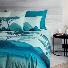 Load image into Gallery viewer, Housse de couette percale de coton imprimée fresque paysage Evasion - Allsport