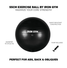Load image into Gallery viewer, IRON GYM® EXERCISE BALL 55 CM - Allsport