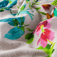 Load image into Gallery viewer, Housse de couette coton et lin imprimée végétale Java exotique - Allsport