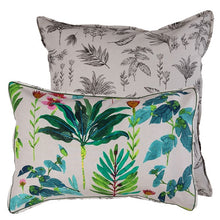 Load image into Gallery viewer, Housse de couette coton et lin imprimée végétale Java exotique - Allsport