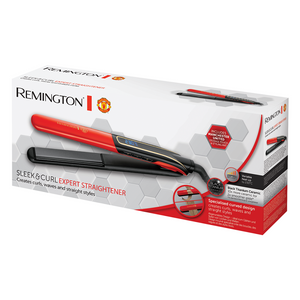 REMINGTON Sleek & Curl Expert Straightener Manchester United Edition - Allsport
