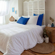 Load image into Gallery viewer, Housse de couette percale de coton Neo blanc - Allsport