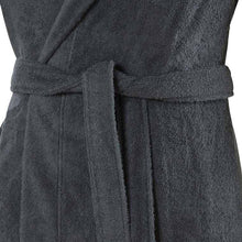 Load image into Gallery viewer, Peignoir homme à capuche uni coton biologique Osmose fusain - Allsport