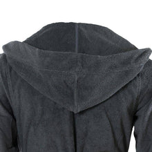 Load image into Gallery viewer, Peignoir homme à capuche uni coton biologique Osmose fusain - Allsport