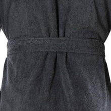 Load image into Gallery viewer, Peignoir homme à capuche uni coton biologique Osmose fusain - Allsport