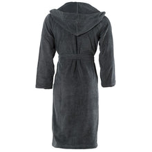 Load image into Gallery viewer, Peignoir homme à capuche uni coton biologique Osmose fusain - Allsport