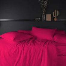 Load image into Gallery viewer, Housse de couette percale de coton Neo magenta - Allsport