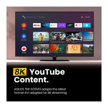 Load image into Gallery viewer, SHARP 8K RESOLUTION ANDROID TV 60''