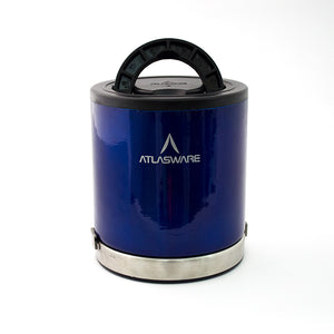 Atlasware Stainless Steel Blue Lunch box 725ml (2 Container)