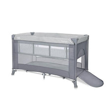 Load image into Gallery viewer, Baby Cot Torino 2 Layers Grey Striped
