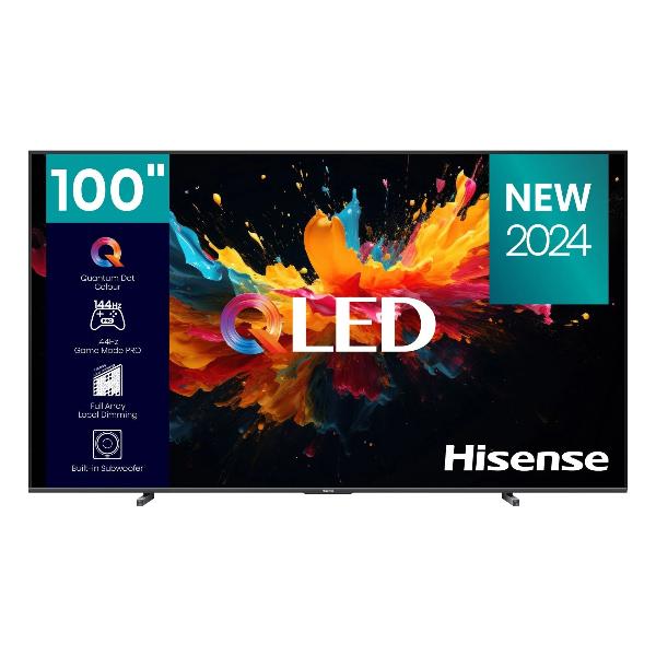 HISENSE 100 INCH QLED TV, 144HZ REFRESH RATE