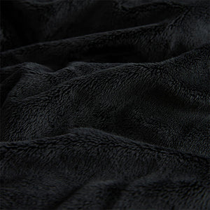 Black Regular Length Shower Resistant Faux Fur Lined Hooded Padded Coat (3-12yrs)