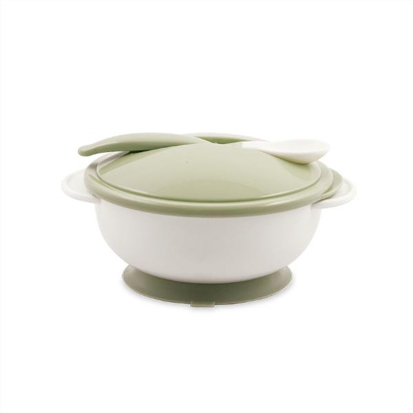 SET FEEDING BOWL+SPOON MINT GREEN